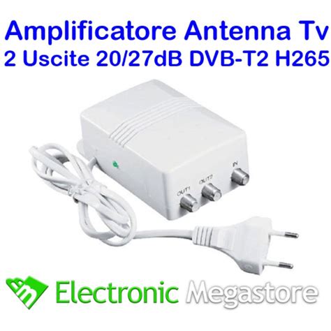 AMPLIFICATORE ANTENNA TV DA INTERNO AUTOALIMENTATO PER DIGITALE