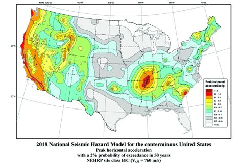 5. An example of the 2018 National Seismic Hazard Maps (excluding... | Download Scientific Diagram