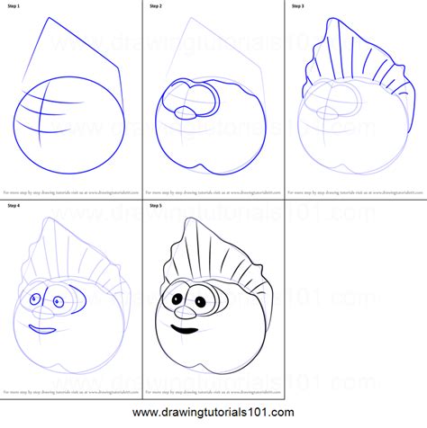 How to Draw The Peach from VeggieTales