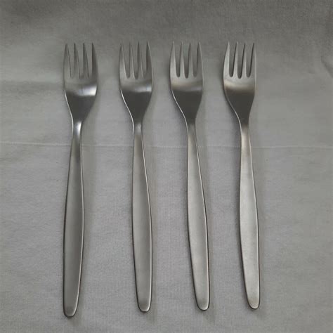 Nice Set Salad Forks Laurel Wmf Cromargan Triangle Mark Stainless