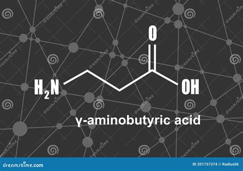 Gamma Aminobutyric Acid GABA Molecule It Is A Naturally Occurring