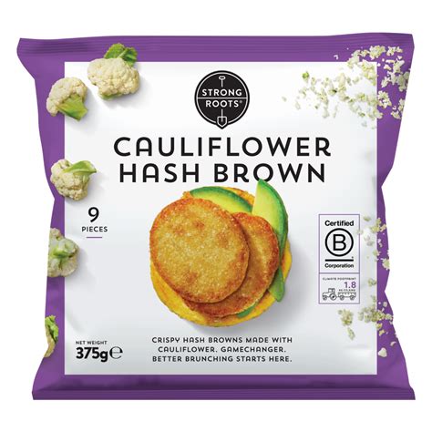 Cauliflower Hash Brown Vegan And Frozen Thats Good Made Easy Strong Roots