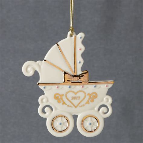 2013 Babys First Christmas Carriage Ornament By Lenox Baby Ornaments