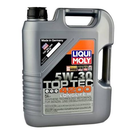 Olej silnikowy 8973 Liqui Moly Top Tec 4200 SAE LL3 5W/30 5L - LIQUI ...
