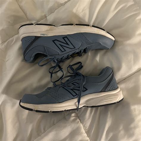 blue new balance 411 v1 size 8.5 brand new never... - Depop