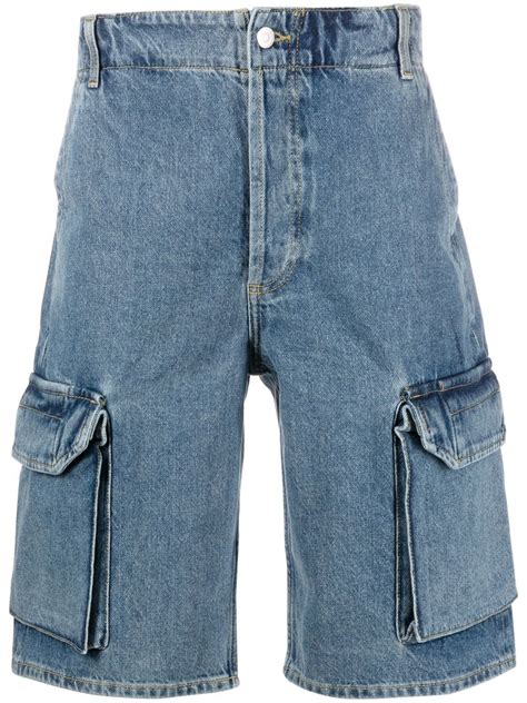 Sandro Denim Cargo Shorts Farfetch