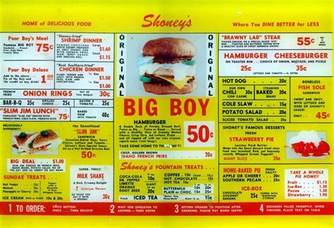 Vintage Shoney's Menu | Vintage menu, Diner menu, Classic menu