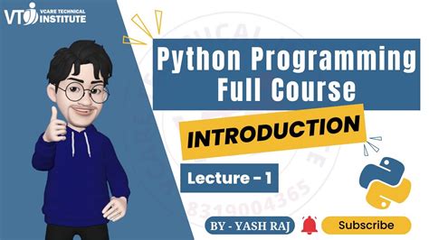 Python Programming Full Course Introduction To Python How To Install First Program In