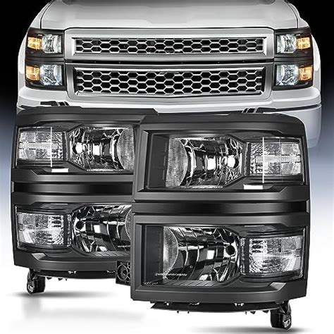 Nilight Headlight Assembly For 2014 2015 Chevy Silverado 1500 Pickup Truck