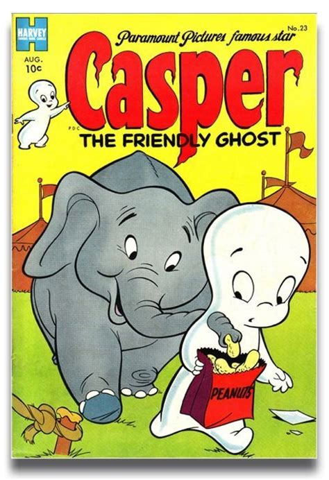 Casper The Friendly Ghost And An Elephant On A Cover For Casper The