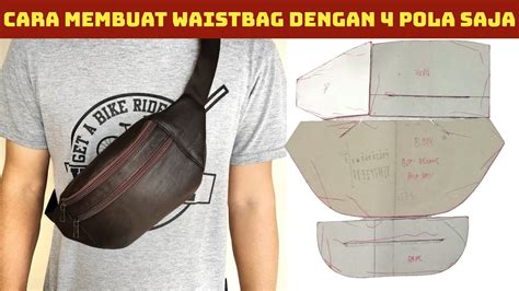 Tutorial Cara Membuat Tas Dan Pola Waist Bag Diy Easy Waistbag Youtube