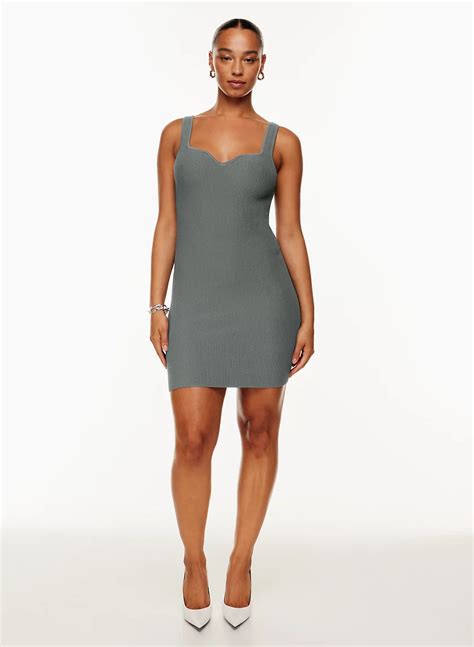 Babaton Sculpt Knit Notch Dress Aritzia Ca