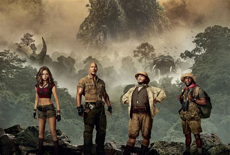 Jumanji Welcome To The Jungle Karen Gillan Kevin Hart Dwayne Johnson 4k Jack Black Hd