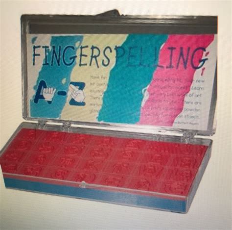 Fingerspelled Alphabet Rubber Stamp Kit - ASL Concepts