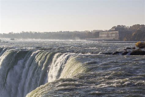 Niagara Falls in autumn stock photo. Image of tourist - 127037118