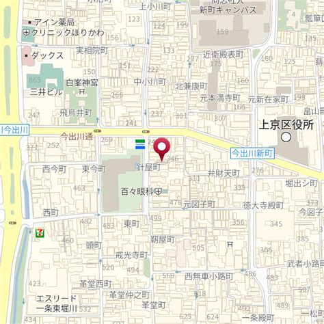 京都府京都市上京区小川通今出川下る針屋町360 の地図 Mapfan