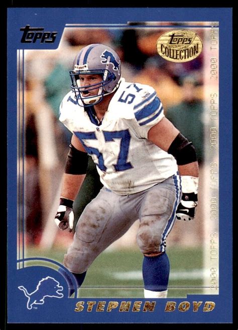 2000 Topps Collection Stephen Boyd Detroit Lions 46 Ebay