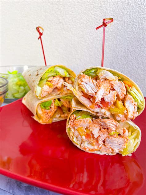 Classic Buffalo Chicken Wraps Tastefully Grace