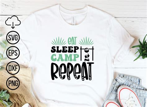 Eat Sleep Camp Repeat Camping Svg Graphic By Nigel Store · Creative