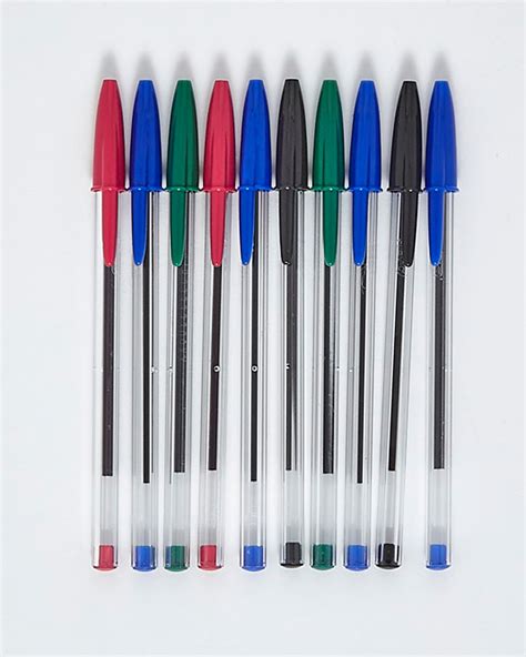 Dunnes Stores | Assorted Bic Cristal Assorted Pens - Pack Of 10