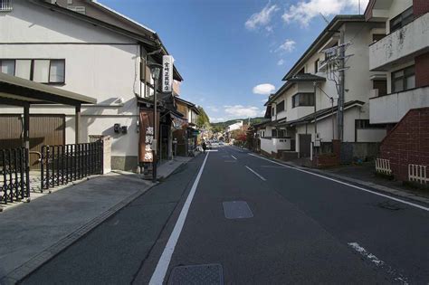 Streets Of Koyasan On The Koyasan Choishi Michi Pilgrimage Trail A