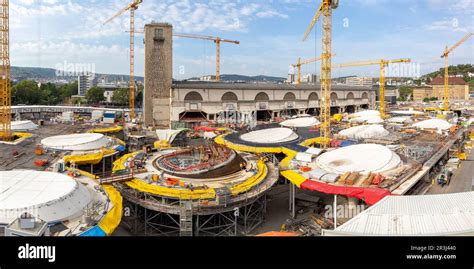 Stuttgart 21 construction site new main station for Deutsche Bahn DB ...