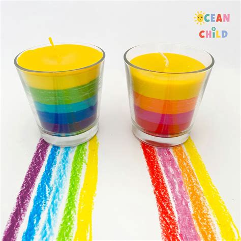 Homemade crayon candles, DIY gift idea! - Ocean Child Crafts