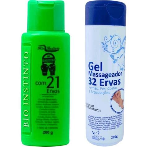 Kit Gel Detonador Ervas Gel Ervas Perna P Costa Bio