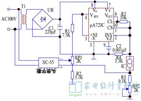 一款数字温度计电路 家电维修资料网