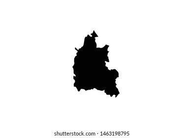 Oxford County Outline Map England Region Stock Vector (Royalty Free ...