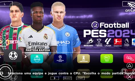 PES 2024 PPSSPP BRASILEIRÃO A B E EUROPEUS ATUALIZADO LIBERTADORES