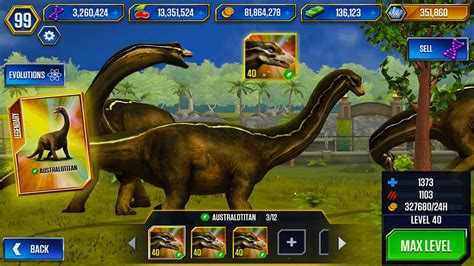 NEW AUSTRALOTITAN UNLOCKED X3 MAXED JURASSIC WORLD THE GAME