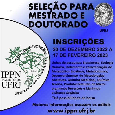 Sele O Para Mestrado E Doutorado Ippn Ufrj At