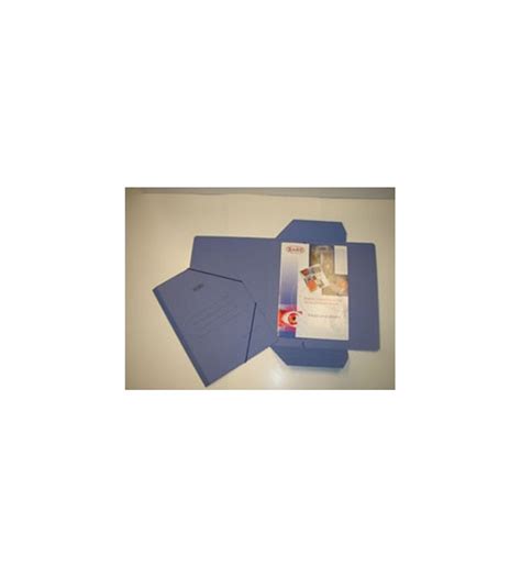 Carpeta Gomas Carton Azul Folio Solapas Saro Spialicante