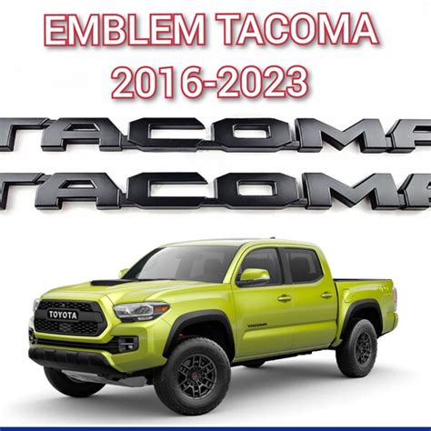 2023 Toyota Tacoma Black Emblems Etsy