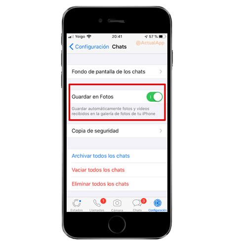 Dónde se guardan las fotos de WhatsApp en mi iPhone