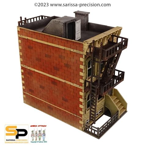 Sarissa Precision Stadtgebäude Brückenkopf Online das Tabletop