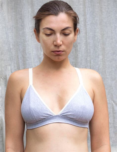 Organic Cotton Bralette Natural Handmade Lingerie Tatianas Threads