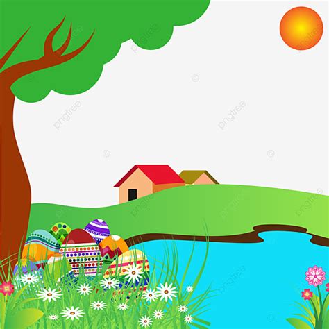 Easter Clipart Transparent PNG Hd, Easter Nature Clipart, Easter, Colorful Eggs, Eggs Vector PNG ...