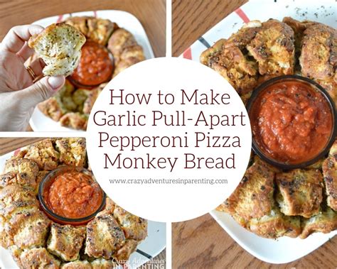 Easy Garlic Pull Apart Pepperoni Pizza Monkey Bread