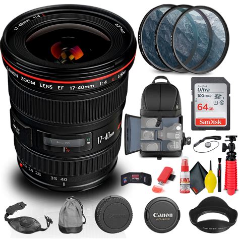 Restored Canon EF 17-40mm F/4 L USM Lens 8806A002 - (Refurbished ...