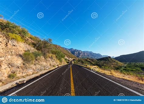 Road In Mountains Stock Image Image Of Mountains Person 196819199