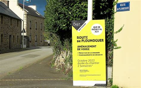 La Route De Ploumoguer Plouzan Sera En Travaux Du Au