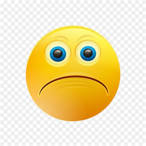 Sad Emoji Face On Transparent Background PNG Similar PNG