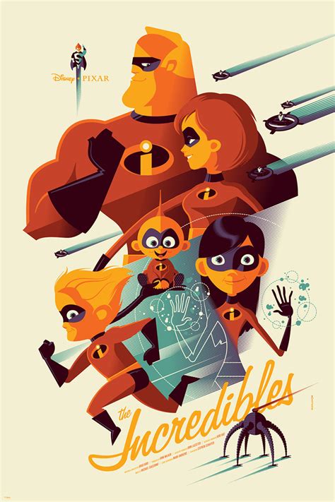 The Incredibles by Tom Whalen - Home of the Alternative Movie Poster -AMP-