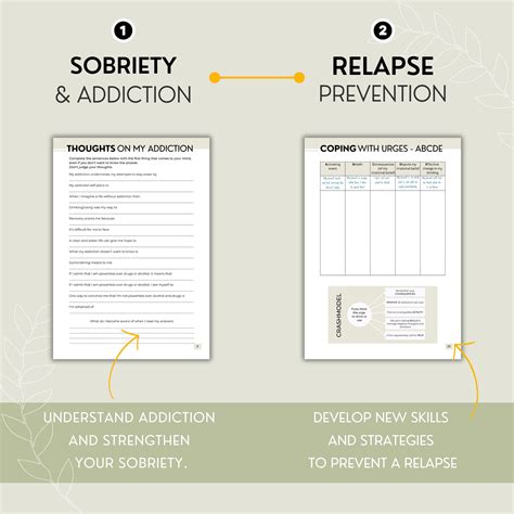 Addiction Recovery Workbook For Counselor Printable Therapist Substance Abuse Worksheets Sober