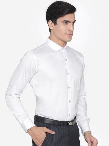 Men White Slim Fit Solid Party Shirt At Rs 500 Piece Men Printed