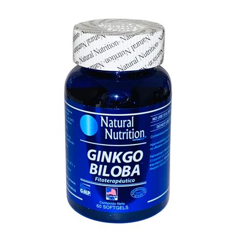 Ginkgo Biloba Frasco X 60 Cápsulas Blandas Naturalmente