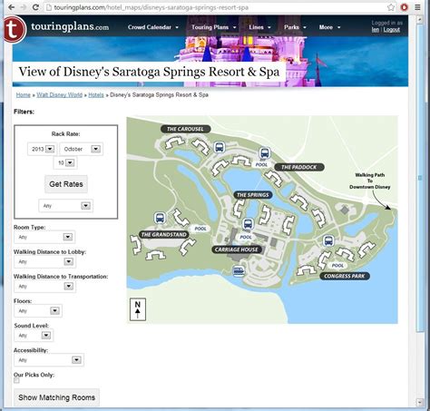 Your Hotel Room Views at Disney’s Saratoga Springs Resort ...