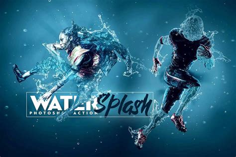 Water Splash Photoshop Action - Design Cuts